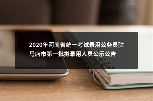 2020年河南省统一考试录用公务员驻马店市第一批拟录用人员公示公告 图片