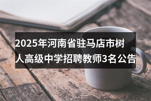 2025年河南省驻马店市树人高级中学招聘教师3名公告 图片